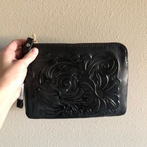 Genuine leather wristlet. Brand New!